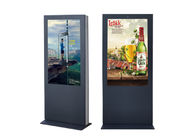 Harga Outdoor 55 Inch LCD Advertising Player jaringan berdiri di lantai digital Stand Outdoor LCD Advertising Signs