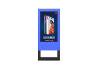 Luar Ruangan Portabel Bertenaga Baterai Kios Digital Signage 55 Inch LCD Display Tampilan Poster Digital