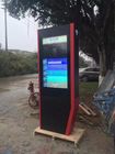 Capcitive Outdoor Digital Signage, Layar Sentuh Kios Stand Untuk Road Advertising Sign
