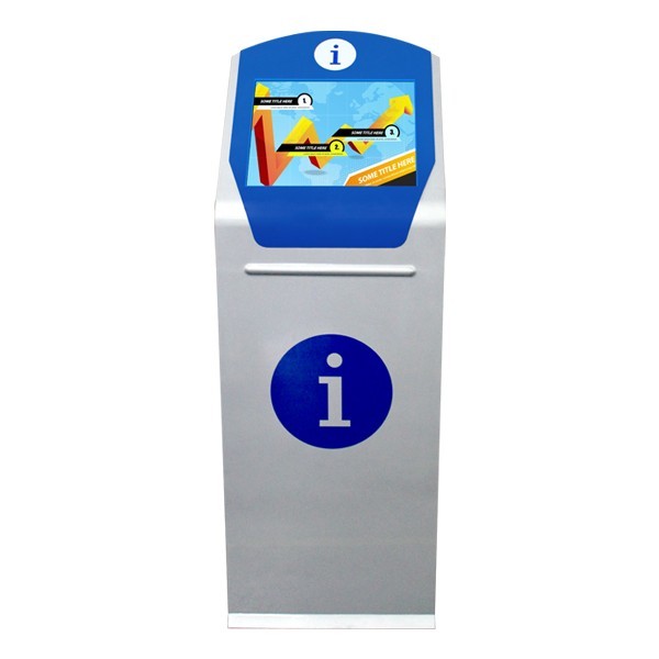 Semua In One PC Interactive Touch Screen Kiosk Desain Elegan Untuk Stasiun Bus