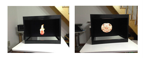 4 sisi Holographic 3D display / hologram menampilkan sistem untuk perhiasan / tampilan jam