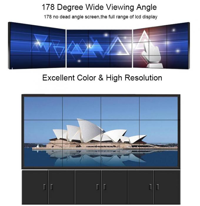 3X3 SAMSUNG 700nits HD 3.9mm floor stand commercial led backlight lcd wall display