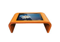 Meja Kopi Layar Sentuh 43 Inch Multi Point Capacitive Interactive Touch Table Untuk Memenuhi Pemutar Tampilan Iklan