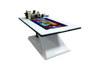 Layar Sentuh Interaktif 43 Inch Smart Table Tampilan Iklan LCD Untuk Pertemuan Kopi