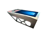 Meja Kopi Layar Sentuh 55 Inci yang Dapat Disesuaikan Tahan Air Meja Monitor Iklan LCD