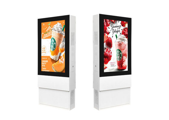 55 Inch Outdoor LCD Sign Board Tampilan HD Android / Windows Totem Advertisement Digital Signage Kiosk