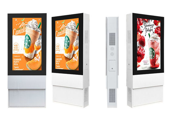 55 Inch Outdoor LCD Sign Board Tampilan HD Android / Windows Totem Advertisement Digital Signage Kiosk