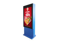 55 Inch Floor Standing Outdoor LCD Screen Advertising Digital Signage Dengan Kondisi Udara