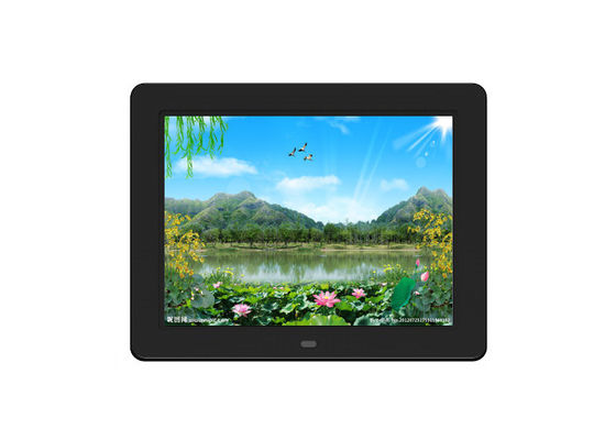 High Resolution 12 Inch White Color Digital Photo Frame dengan Multi OSD Language dan 1*USB2.0 I/O Interface
