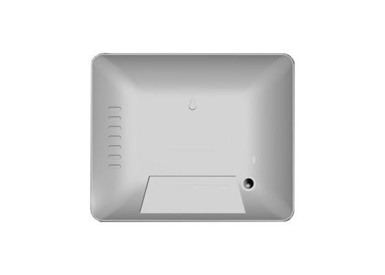 8 Inch IPS LCD Wifi Bingkai Foto Digital Dengan Pengisi Daya Ponsel Nirkabel Dan Prakiraan Cuaca Memutar Musik Video