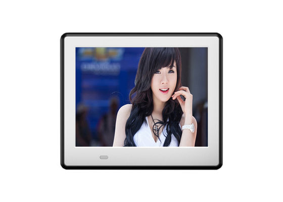8 Inch LCD Backlight HD 1024*600 Digital Photo Frame dengan Frame Kayu dan Fungsi Penuh untuk Format Audio MP3/WMA/AAC/WAV