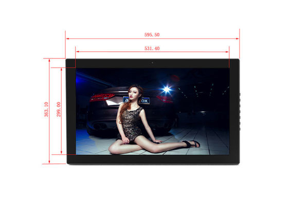 Bingkai foto digital Hitam/Putih 24 inci paling baik dibeli Video Displayer dengan Fungsi WiFi
