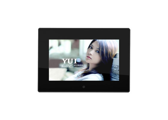 7 Inch Crystal Advertising Player Transparan Acrylic Motion Video Lcd Bingkai Foto Digital