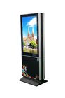 Customized 43 Inch Outdoor Touch Screen Kiosk 1920 * 1080 Resolusi Built - In HD Audio