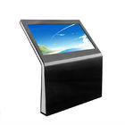 1080P 55 Inch Ukuran Besar WIFI Floor Stand Honrizontal Multi Touch Screen Informasi Kios Semua dalam Satu Komputer