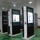 65 Inch Digital Kios Touch Screen, Floor Standing LCD Advertising Display Dengan Air Conditioner