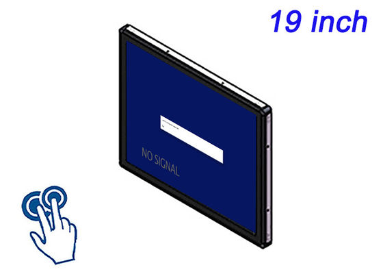 19 Inch Touch Embedded Monitor untuk Sistem Surveillance, Operasi Logistik, Tampilan Bandara, dan Ruang Kontrol