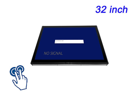 32 inci Touch Embedded Monitor untuk Sistem Surveillance, Operasi Logistik, Tampilan Bandara, dan Ruang Kontrol