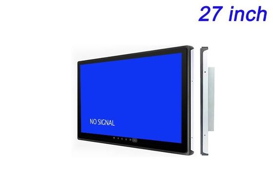 Layar tertanam Android 27 inci untuk Iklan Digital, Tampilan Pameran Perdagangan, Dashboard Logistik, dan Kamar Komando