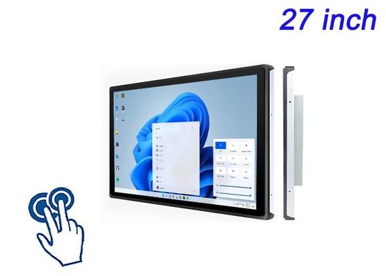 27 inci Windows Touch Embedded Screen untuk pameran dagang, iklan interaktif, aplikasi ritel high-end, dan sistem perintah