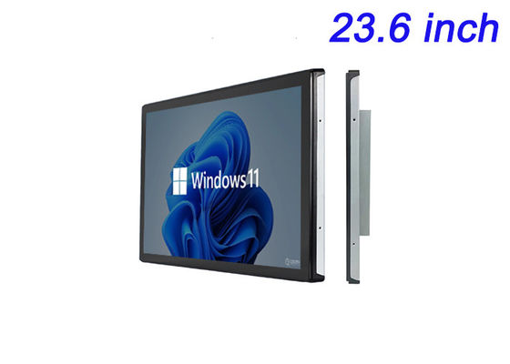 23.6 inci Windows Display Embedded untuk Diagnosis Medis, Mesin CNC, Sistem Minyak dan Gas, dan Otomasi Pabrik