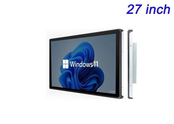 Layar tertanam Windows 27 inci untuk Iklan Digital, Tampilan Pameran Perdagangan, Dashboard Logistik, dan Kamar Komando