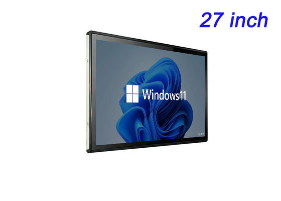 Layar tertanam Windows 27 inci untuk Iklan Digital, Tampilan Pameran Perdagangan, Dashboard Logistik, dan Kamar Komando