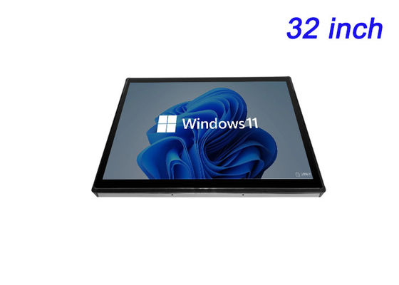 32 Inci Windows Embedded Monitor untuk Sistem Pengawasan, Tampilan Bandara, Panel Transportasi Umum dan Pemantauan Industri