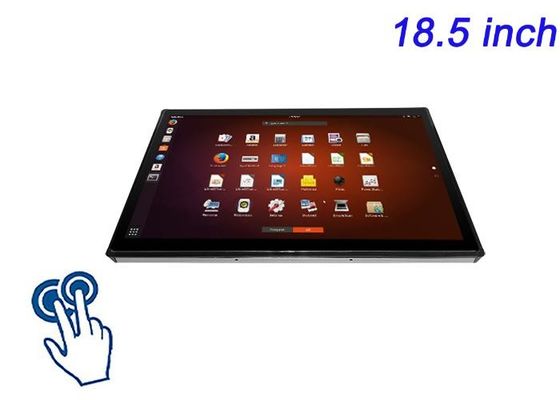 18.5-Inch Linux Touch Embedded Monitor untuk Sistem Cuci Mobil Cerdas, Tanda-tanda Publik, Panel Museum Interaktif, dan Kontrol Industri