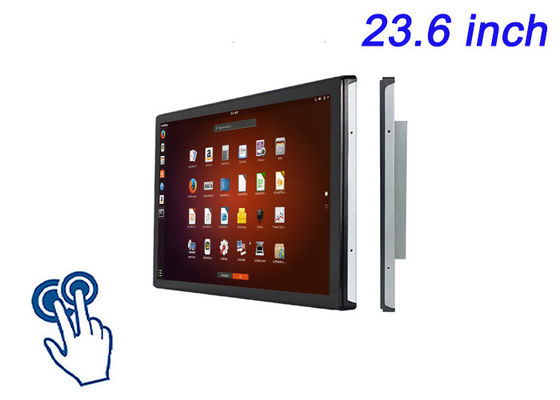 23.6 inci Linux Touch Embedded Screen untuk Mesin CNC, Aplikasi Smart City, Sistem Pemantauan Rumah Sakit, dan Booth Pameran