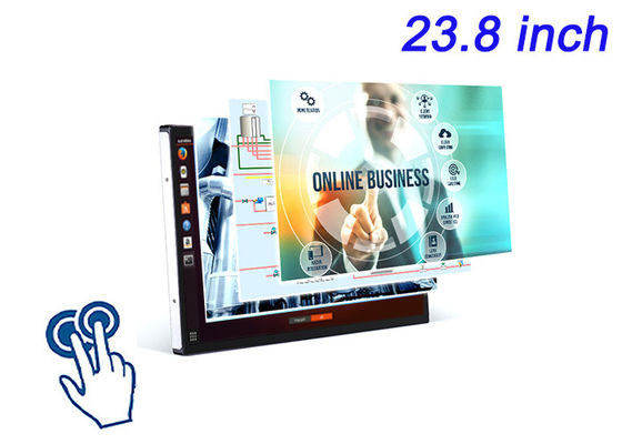 23.8 inci Linux Touch Embedded Display untuk Periklanan Ritel, Sistem Manajemen Lalu Lintas, Panel Penelitian Ilmiah, dan Pusat Komando