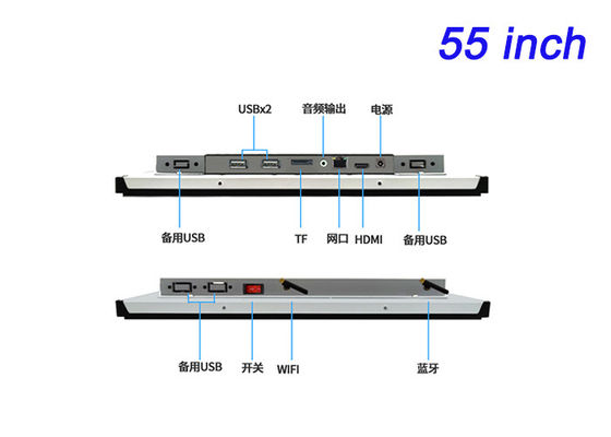 55-Inch Linux Touch Embedded Screen untuk High-End Retail Advertising, Command Center, Museum Interface, dan Immersive Gaming Solutions