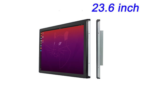 23.6 inci Linux Embedded Screen untuk Digital Signage, Facility Management, Hub Transportasi, dan Pusat Komando