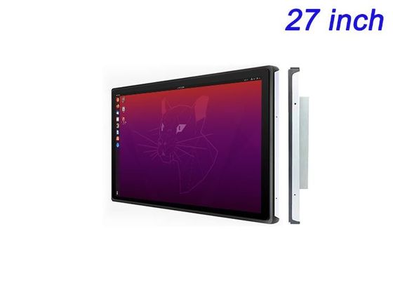 Layar tertanam Linux 27-inci untuk layar ritel skala besar, antarmuka perusahaan, sistem transportasi umum, dan pemantauan keamanan