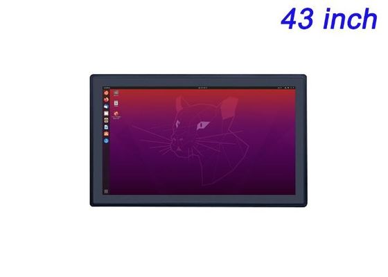 Layar tertanam Linux 43 inci untuk Digital Signage, Manajemen Gudang, Infrastruktur Smart City, dan Facility Monitoring