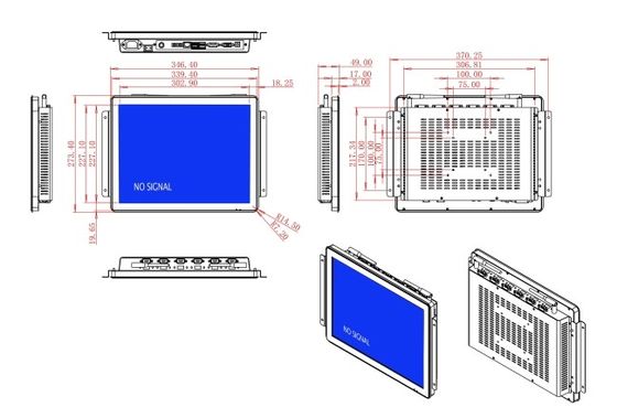 Unit Tampilan Kompak 15-Inch untuk Panel Kontrol Fasilitas, Papan Informasi Publik, Antarmuka Gudang, dan Sistem Logistik