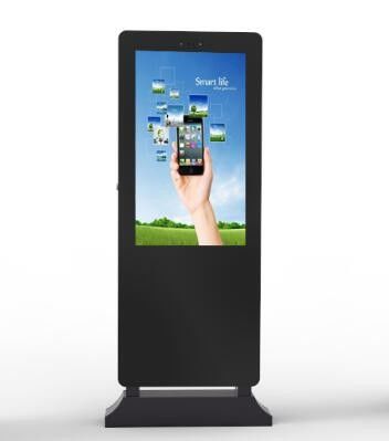Anti Glare Floor Standing Touch Screen Kiosk, Restaurant Digital Signage Dustproof