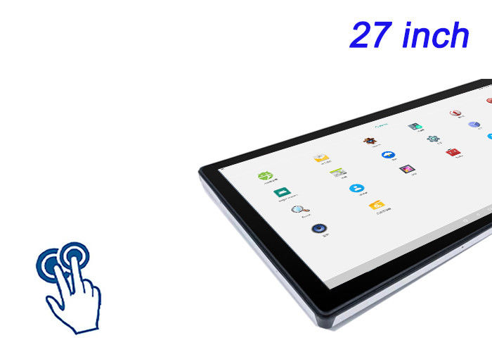 Layar sentuh tertanam Android 27 inci untuk tampilan pameran perdagangan, aplikasi ritel cerdas, konsol multimedia, dan sistem kontrol