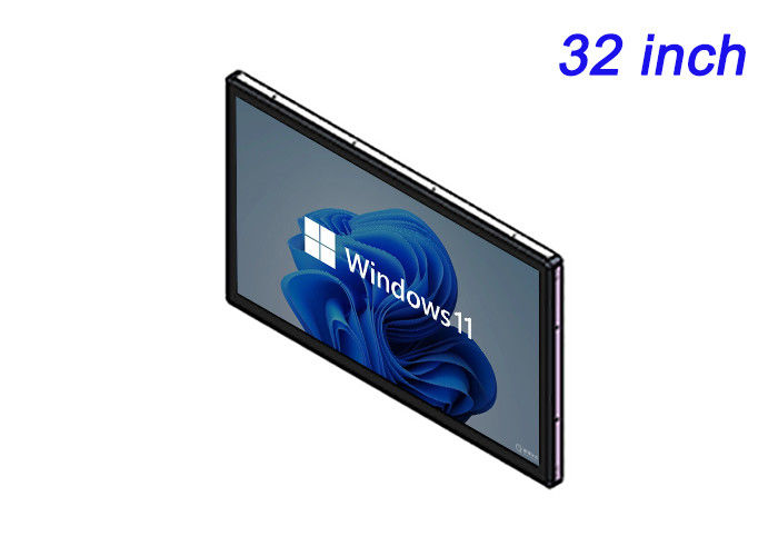 32 Inci Windows Embedded Monitor untuk Sistem Pengawasan, Tampilan Bandara, Panel Transportasi Umum dan Pemantauan Industri