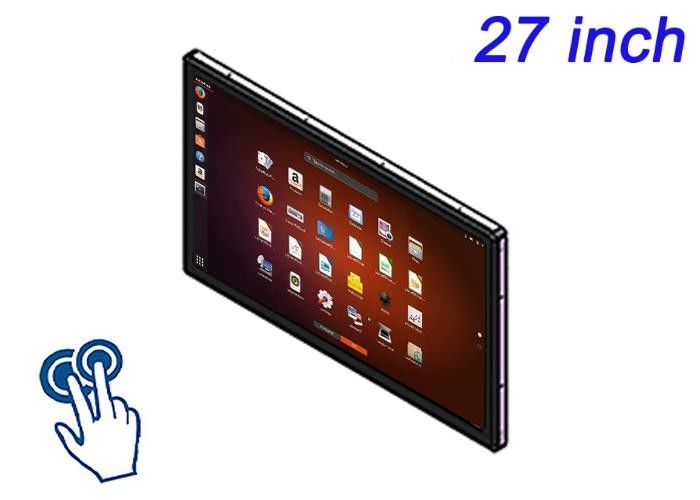 27 inci Linux Touch Embedded Screen untuk layar ritel berskala besar, sistem check-in bandara, pemantauan siaran, dan energy dashboard