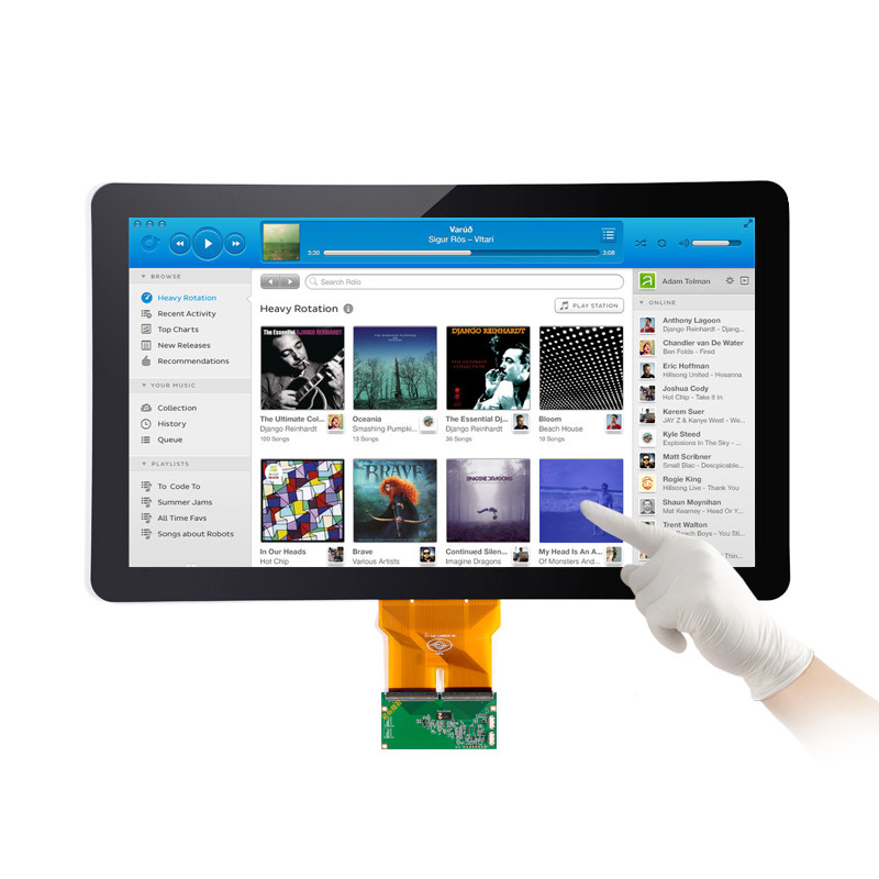 Kit Layar Sentuh Capture Android Win7 Win8, 18,5 Inch Proyeksi Capacitive Touch Panel