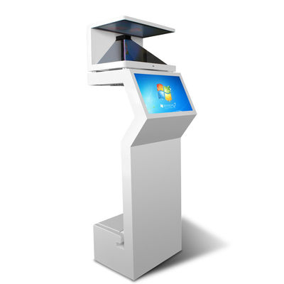 Floor Stand 3D Holographic Display Showcase Layar Sentuh Speaker Built - in
